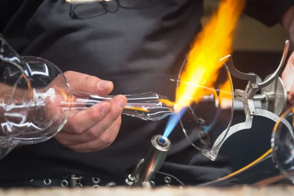 Glasblazen met Willem Buyse